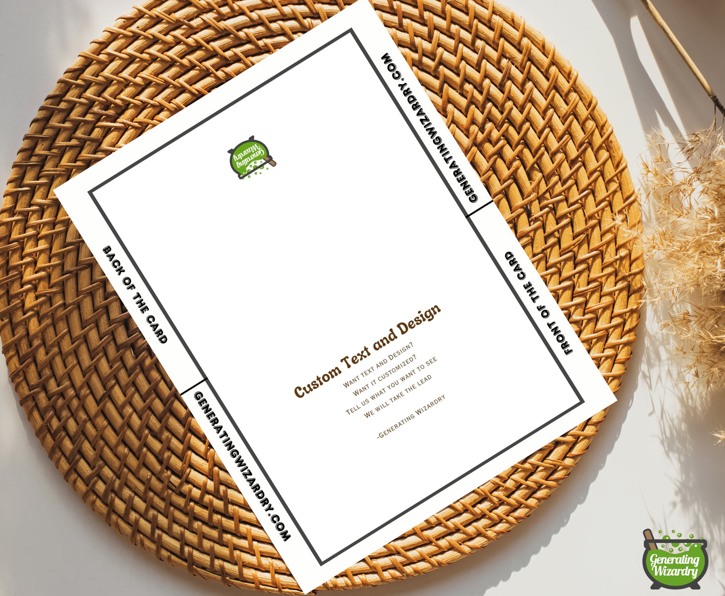 Printable Custom 7x5 inch card
