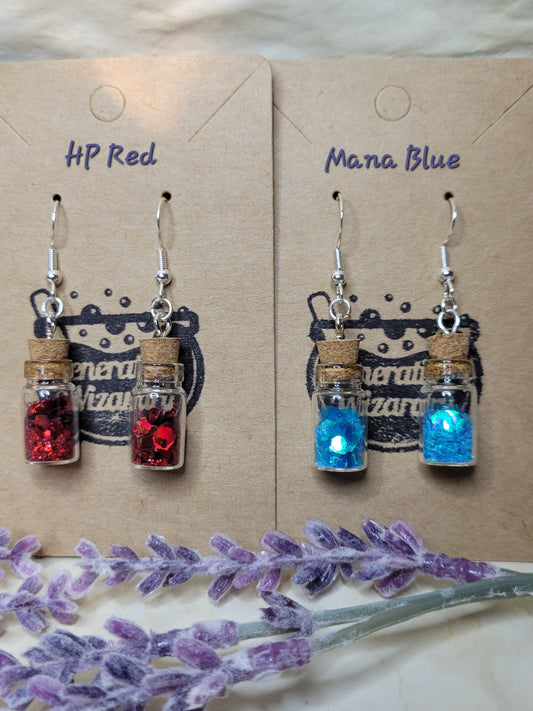 Hypoallergenic Holographic Magic Vial Earrings